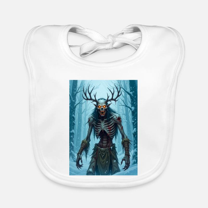 Wendigo, démon cannibale émacié du folklore Bavoir bio Bébé