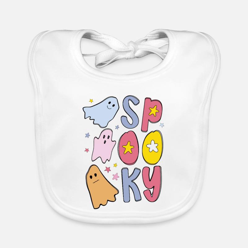 Spooky Halloween Geist Baby Bio-Lätzchen