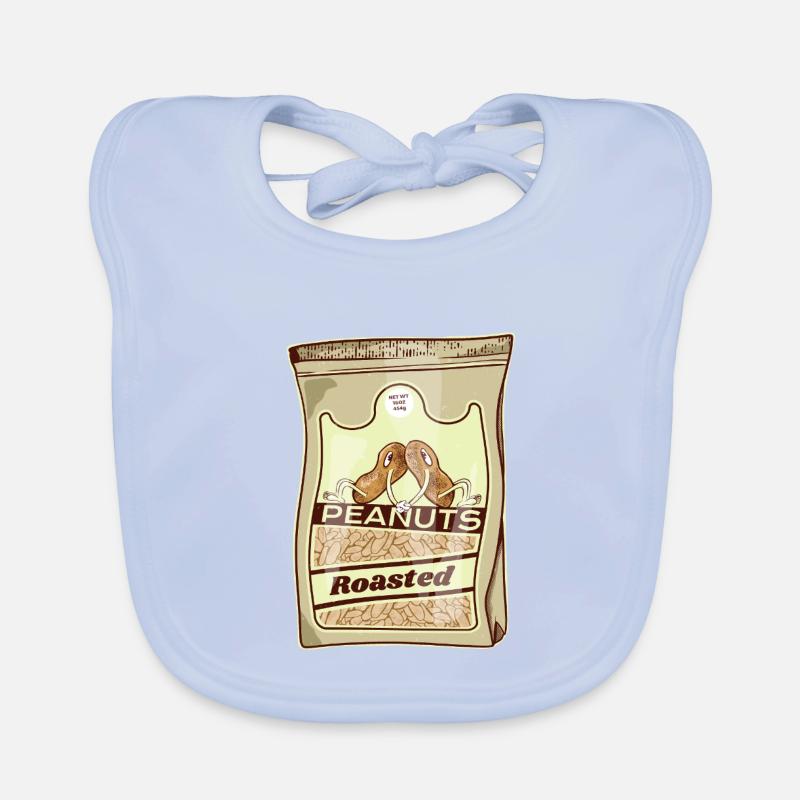 Roasted Peanuts Retro Pack Organic Baby Bibs