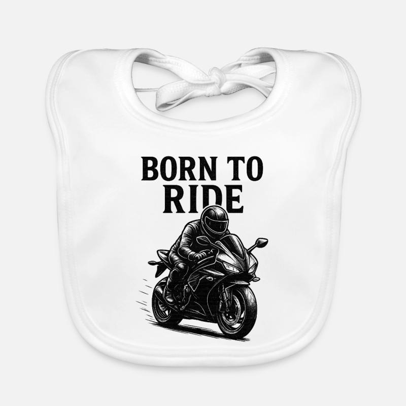 Né pour rouler Bavoir bio Bébé