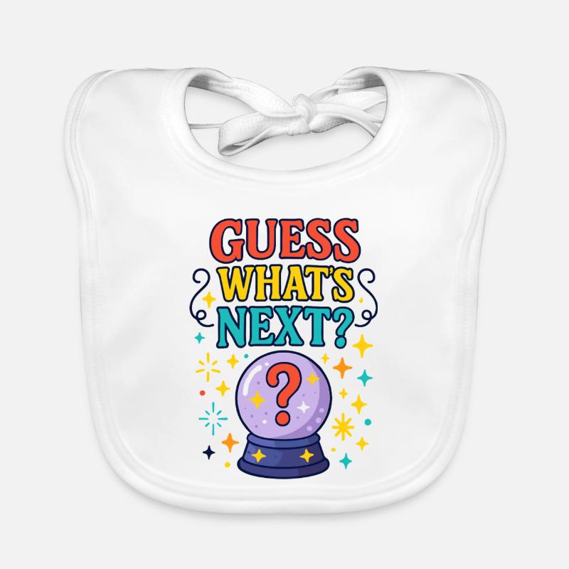 Guess what's coming Organic Baby Bibs