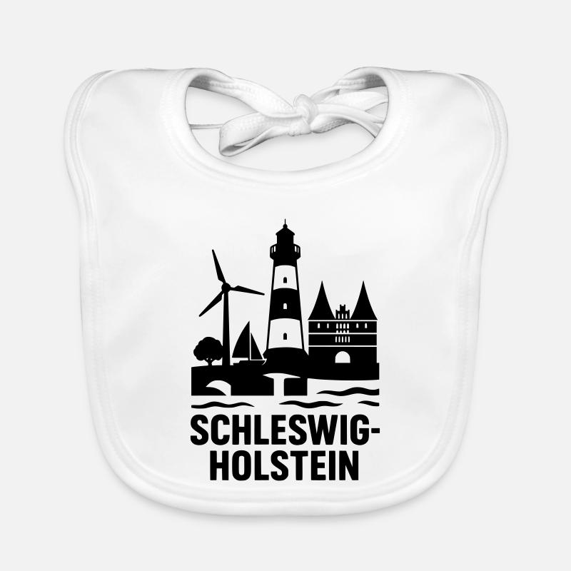 Schleswig Holstein Landmarks Organic Baby Bibs