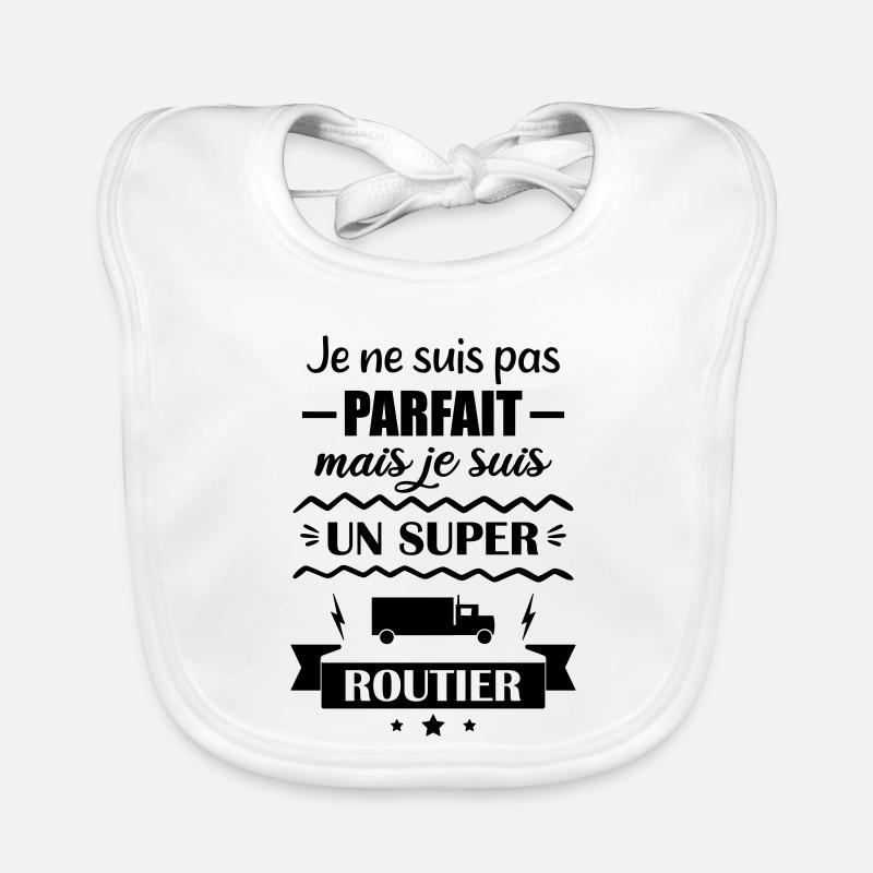 Super Truck Driver Organic Baby Bibs