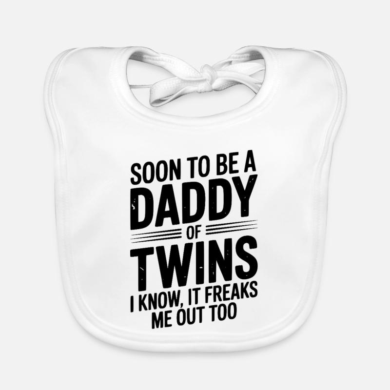 Bientôt papa de jumeaux Bavoir bio Bébé