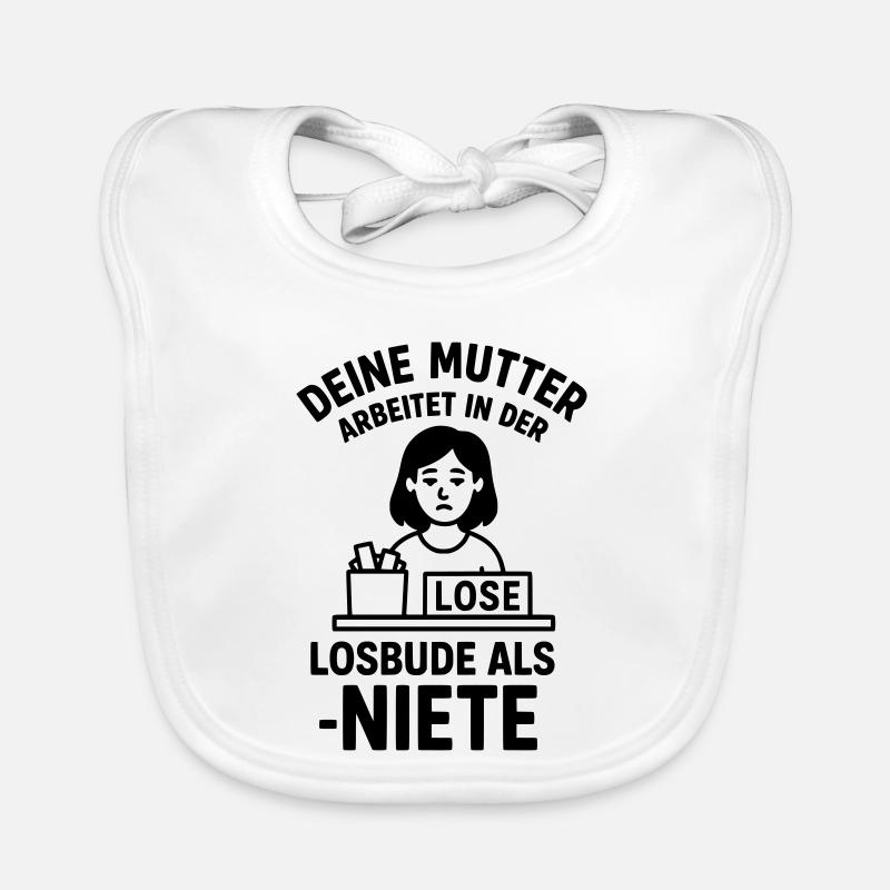 losbude deine mutter witz Baby Bio-Lätzchen