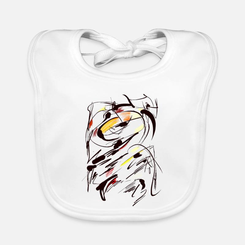 Abstract Organic Baby Bibs