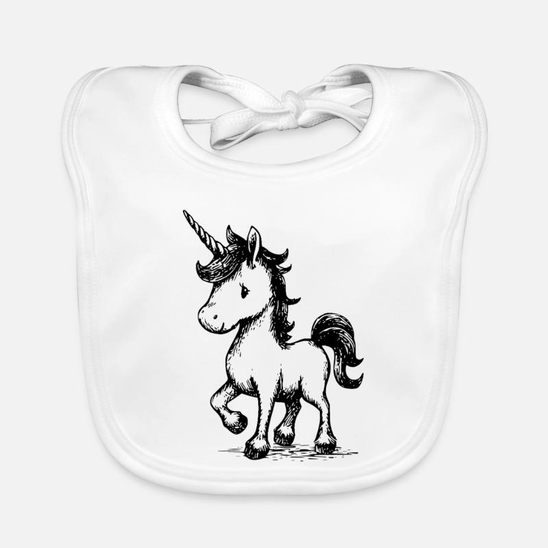 putziges Einhorn Baby Bio-Lätzchen