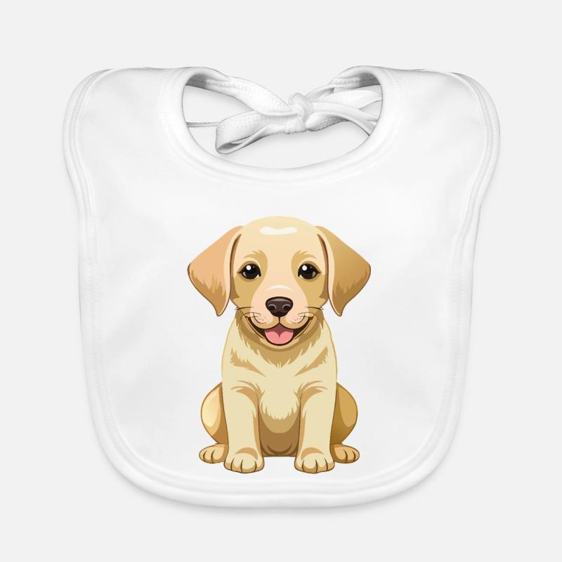 süßer Labrador Retriever Baby Bio-Lätzchen