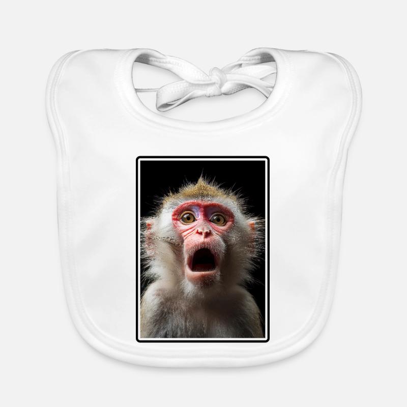 Macaque Macaque Bavoir bio Bébé