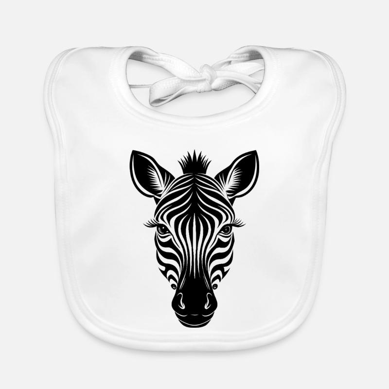 Zebragesicht Baby Bio-Lätzchen