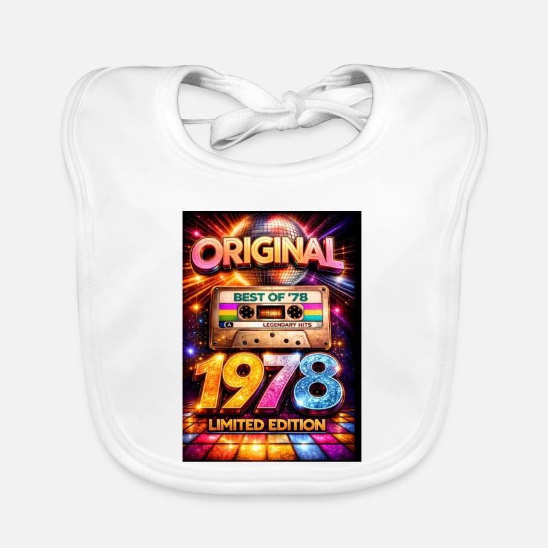 Original 1978 Retro Disco Edition Organic Baby Bibs