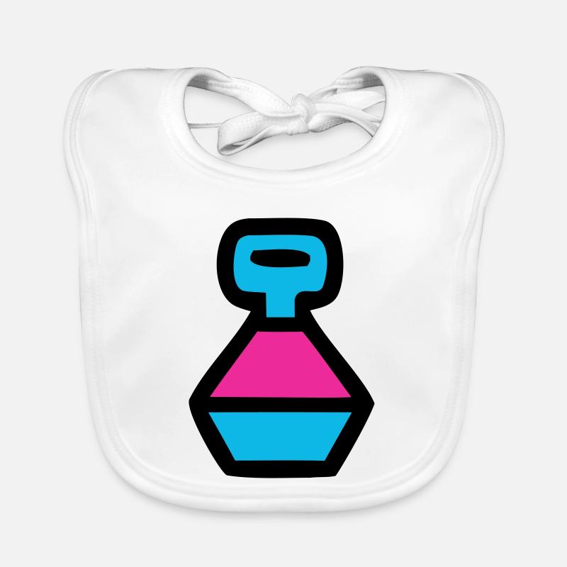  Retro Trinkflasche 90er Pop Art Baby Bio-Lätzchen