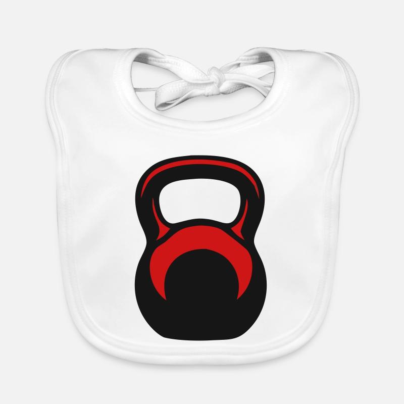 Kettlebell Kettlebell Vector Bavoir bio Bébé