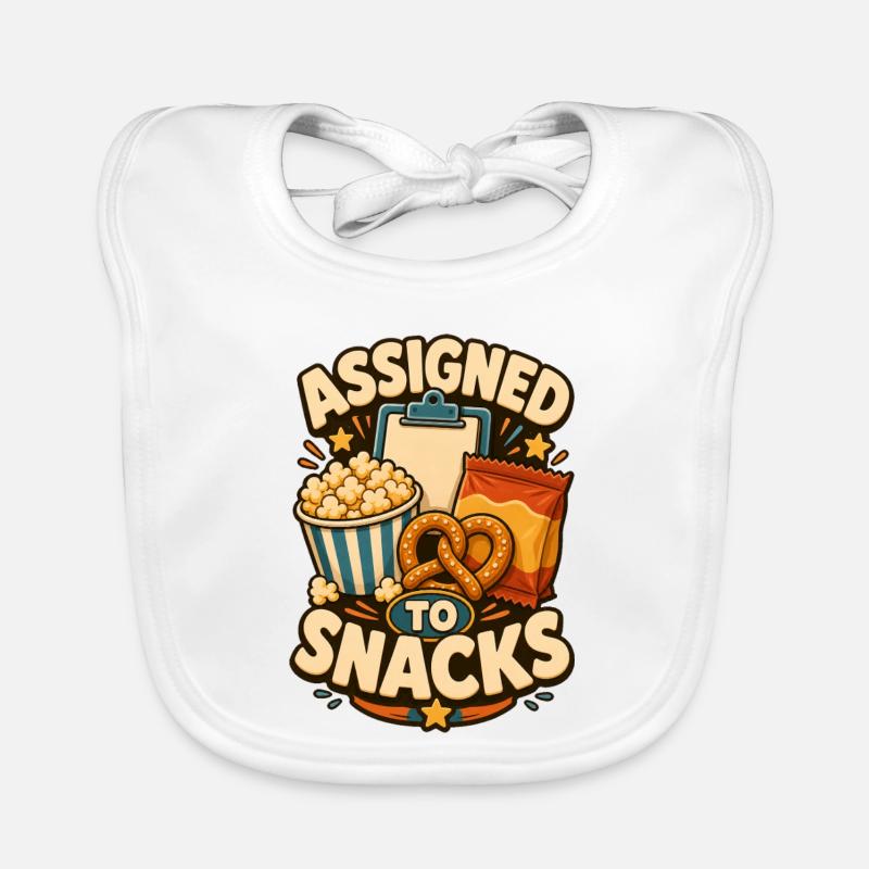 Assigned To Snacks Organic Baby Bibs