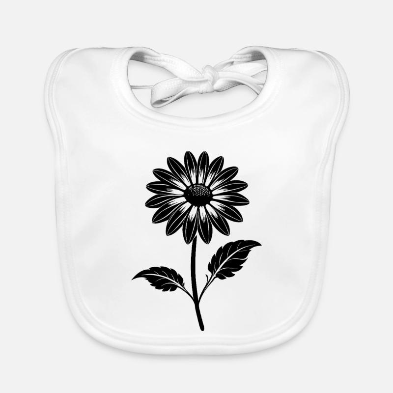 Fleur de camomille Bavoir bio Bébé