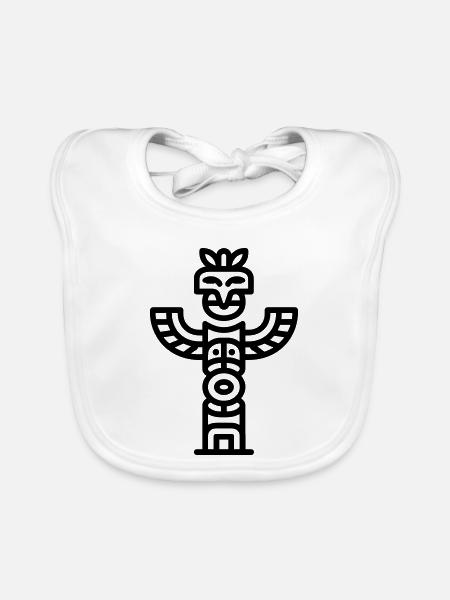 Totem - Baby Bio-Lätzchen - Weiß - Vorne