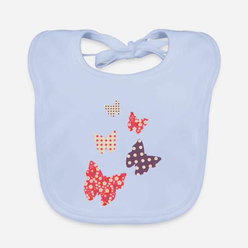 Schmetterlinge Baby Bio-Lätzchen