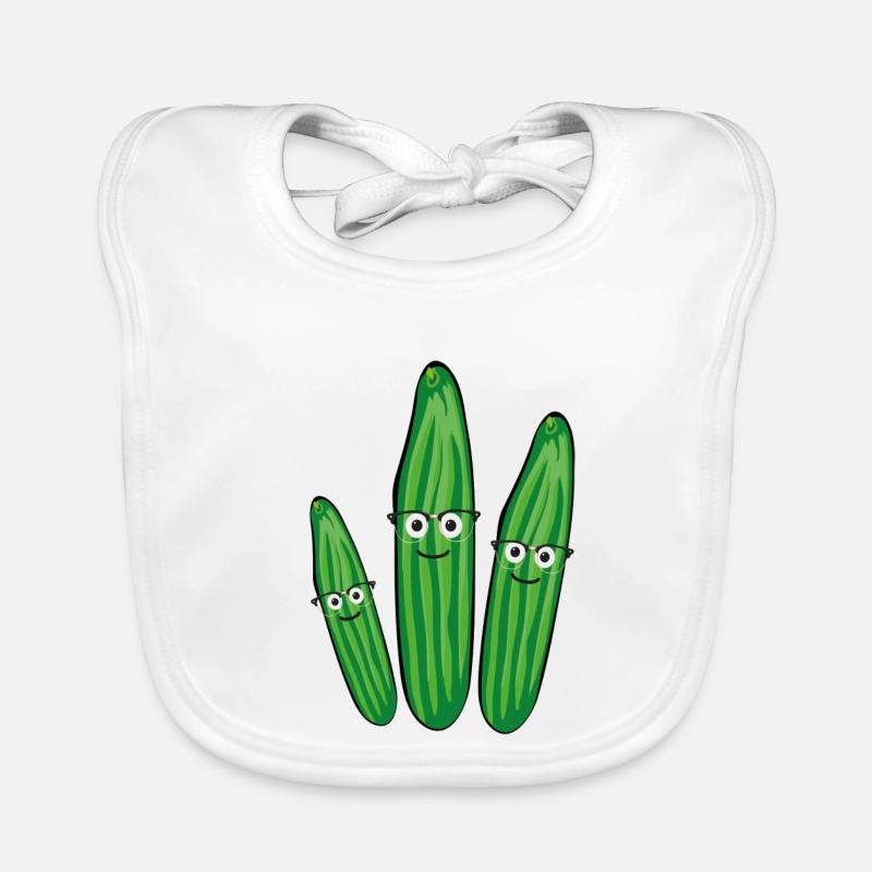 Famille du concombre,Concombre,Concombre,Concombre,Nerd Bavoir bio Bébé