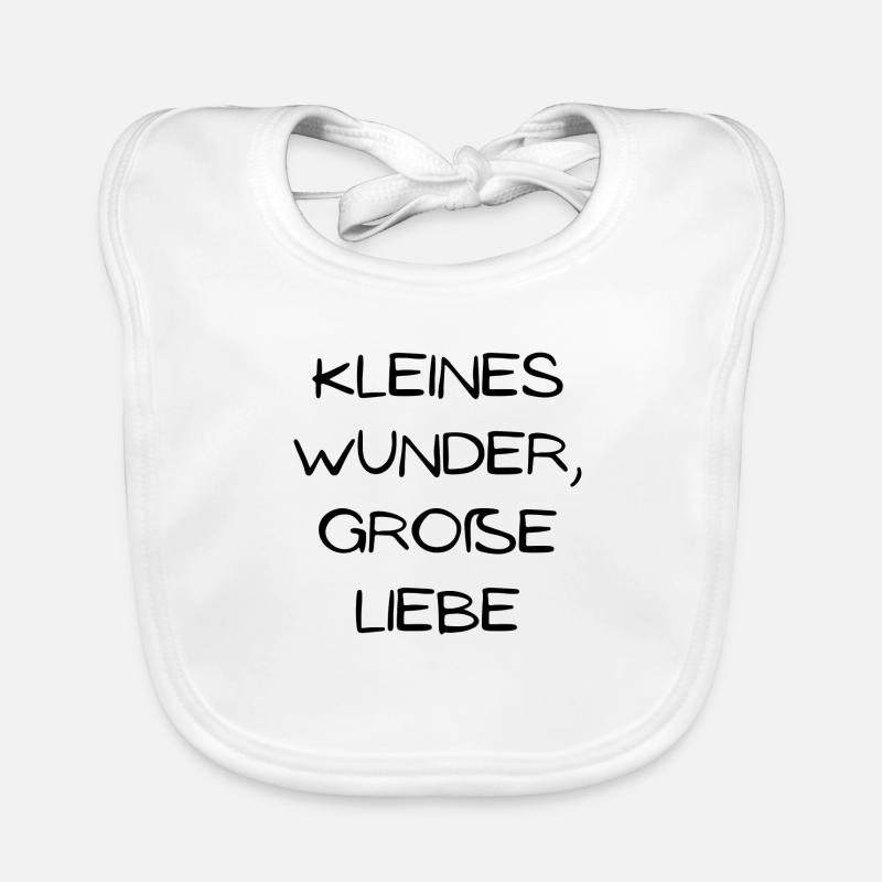 Kleines Wunder Große Liebe Baby Bio-Lätzchen
