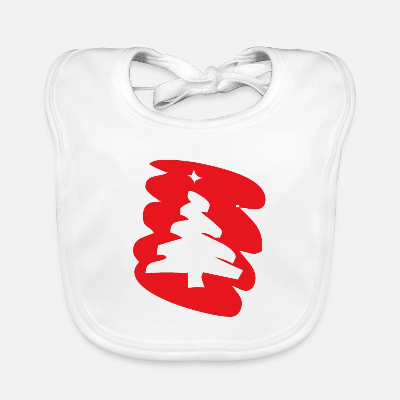 Chrismas Christmas Tree Organic Baby Bibs