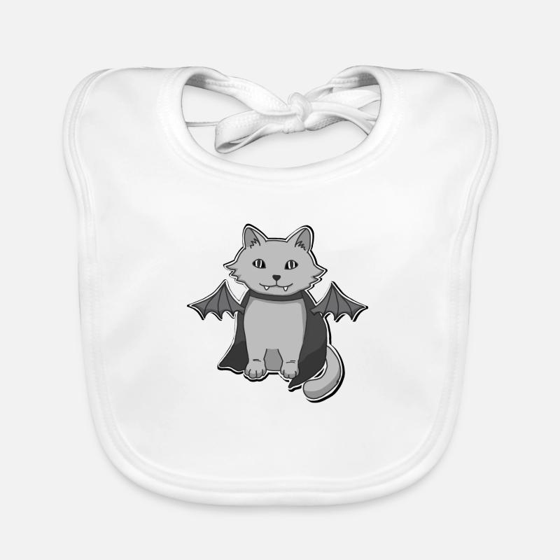 Fledermaus-Katze Baby Bio-Lätzchen