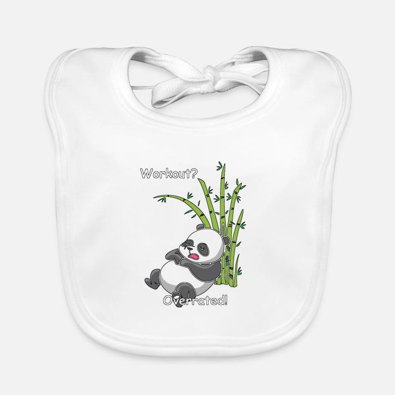 Sleeping panda - workout? Overrated Organic Baby Bibs