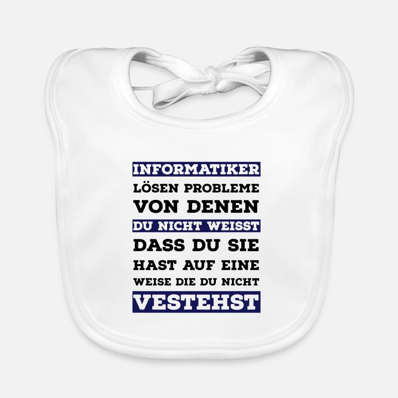 informatiker spruch Baby Bio-Lätzchen