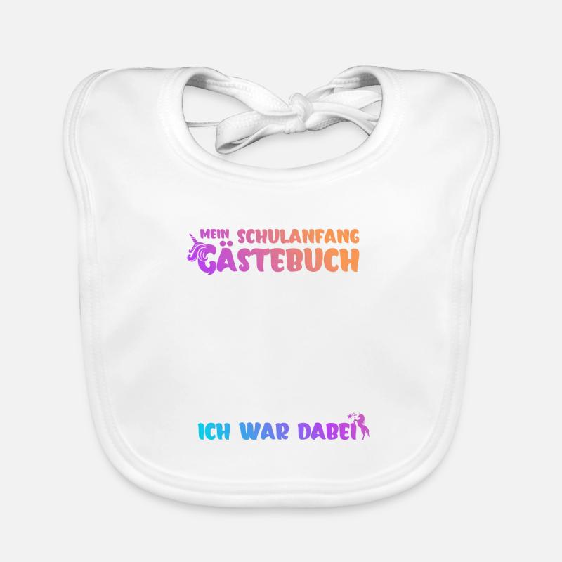 Meine Einschulung Gästebuch ich war dabei Schule Baby Bio-Lätzchen