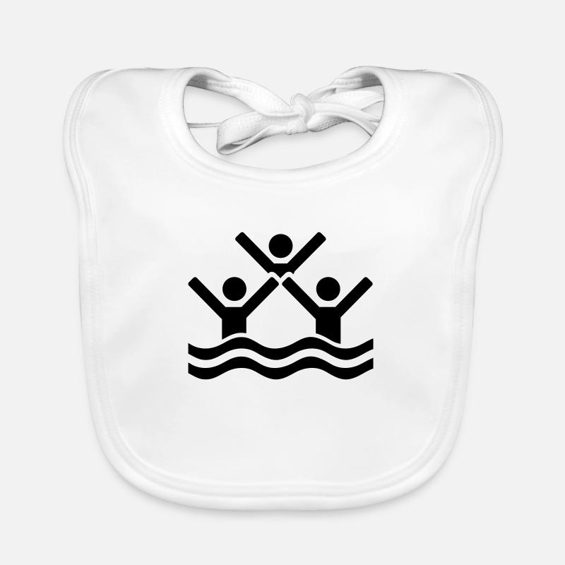 synchronized swimming Organic Baby Bibs