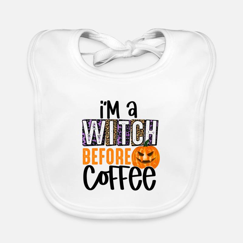 Je suis une sorcière avant le café Bavoir bio Bébé