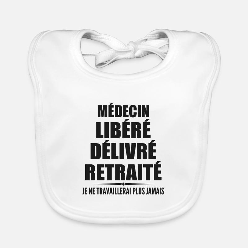 Arzt feiert Ruhestand mit Humor Geschenk Baby Bio-Lätzchen