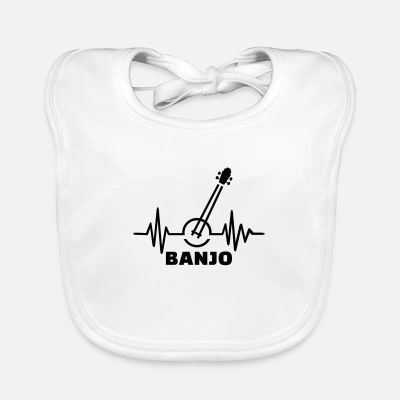 Banjo - Baby Bio-Lätzchen - Weiß