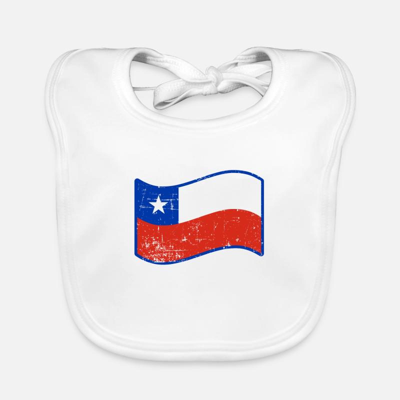 Chile - Baby Bio-Lätzchen - Weiß