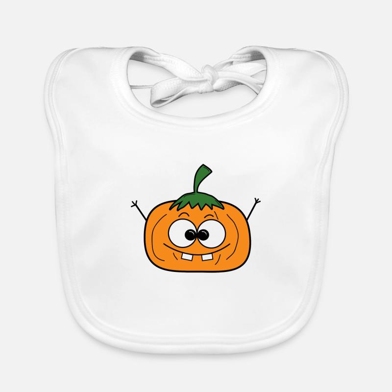 Pumpkin Halloween Organic Baby Bibs