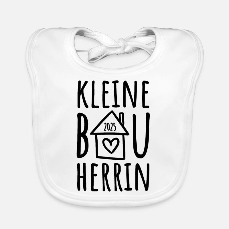 Kleine Bauherrin 2025 Baby Bio-Lätzchen