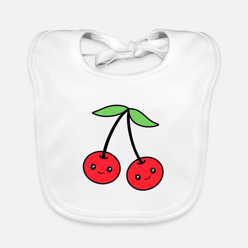 Cherry Organic Baby Bibs