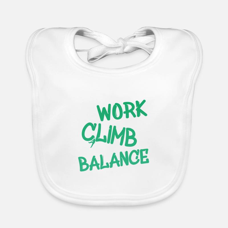 work climb balance Baby Bio-Lätzchen
