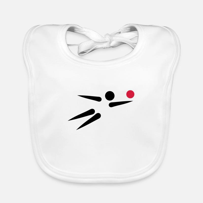 Beach volleyball Organic Baby Bibs
