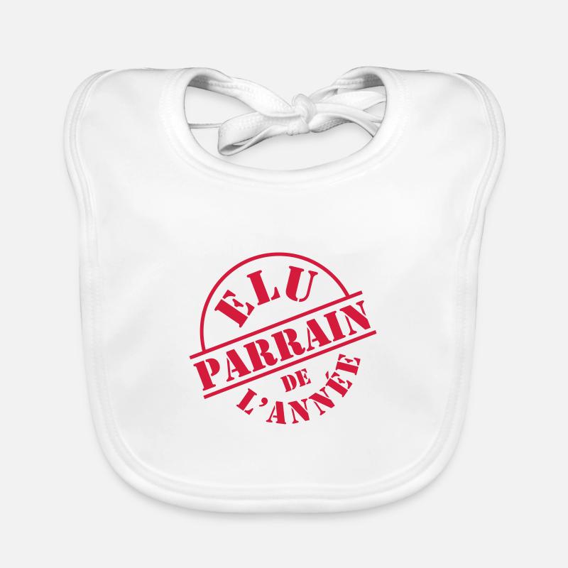 Elu Parrain de l'Année Bavoir bio Bébé