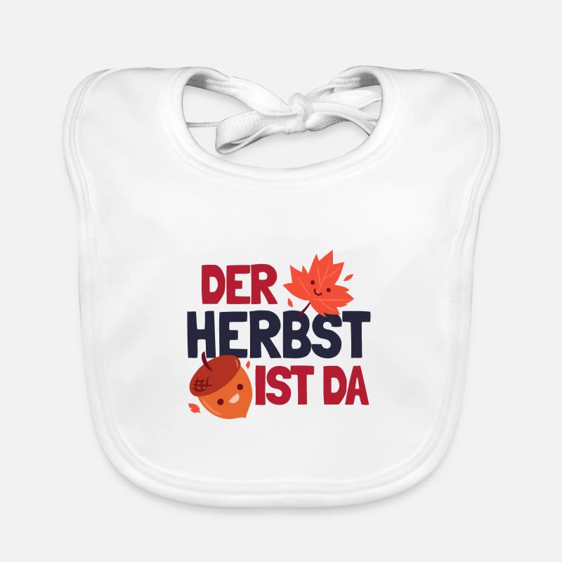 Der Herbst ist da Baby Bio-Lätzchen