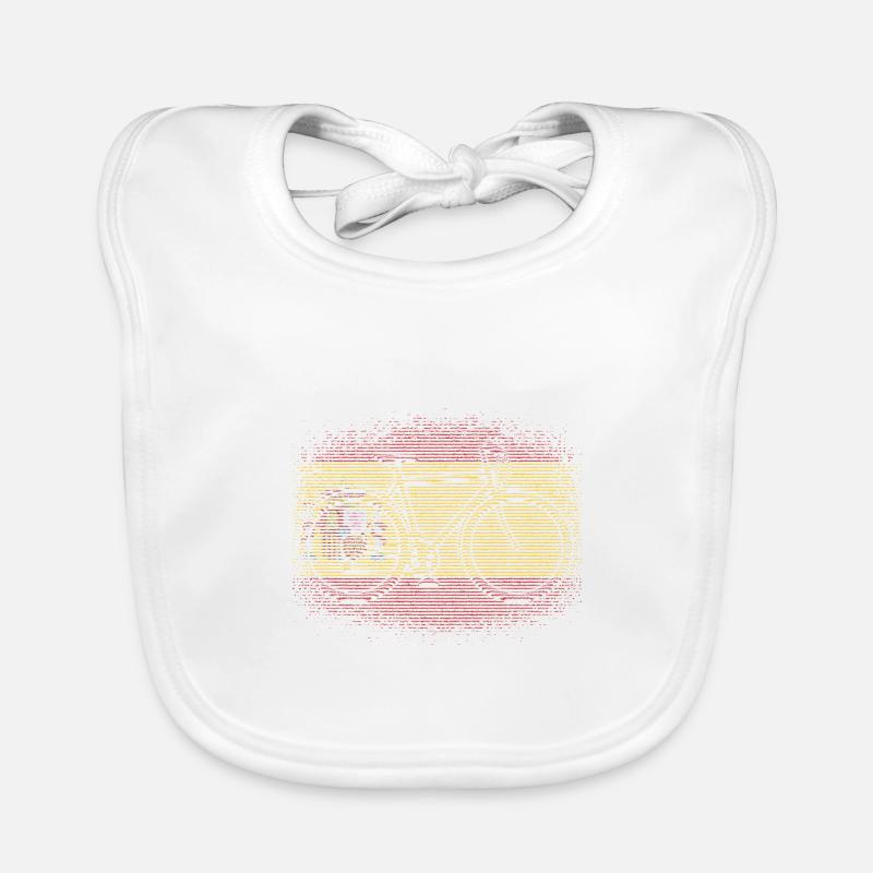 Drapeau de l’Espagne Drapeau espagnol Vintage Look en détresse Bavoir bio Bébé