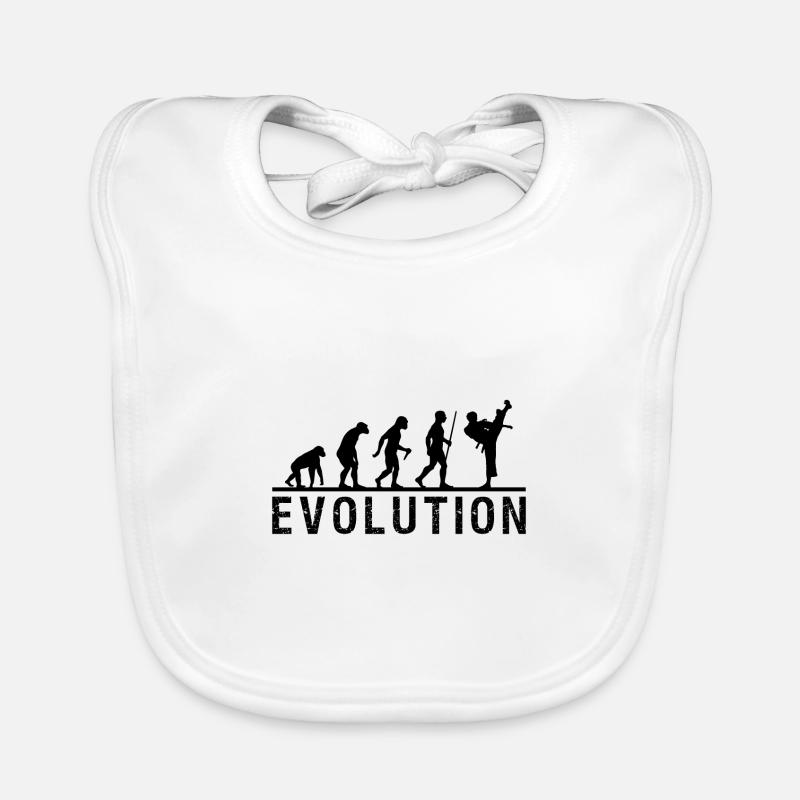 Chaîne d'évolution du taekwondo Bavoir bio Bébé