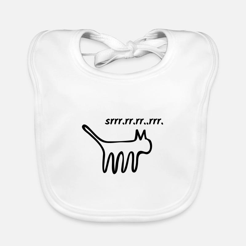 Purring cat Organic Baby Bibs
