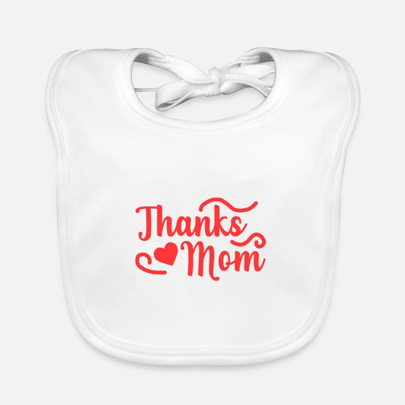 Thanks Mom Mama Muttertag Mutter Baby Bio-Lätzchen