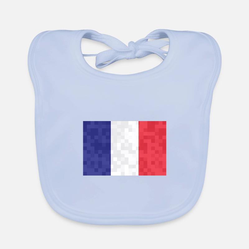 France Drapeau utilisé Look Drapeau français Bavoir bio Bébé