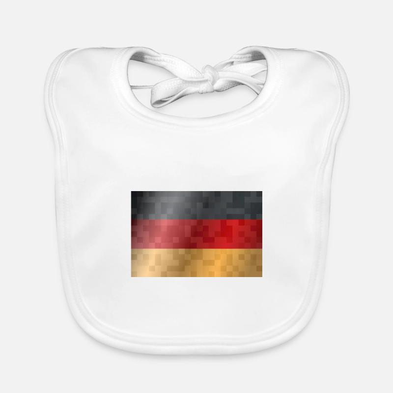 Germany Flag German Flag Used Look Home Organic Baby Bibs