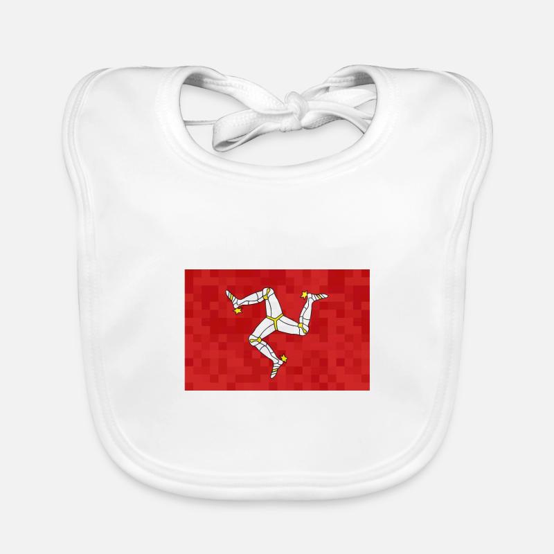 Drapeau de l’île de Man Triskele Drapeau de l’île de Man Bavoir bio Bébé
