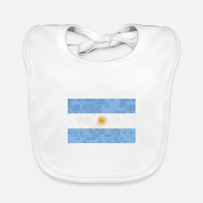 Drapeau de l’Argentine Amérique du Sud Drapeau argentin Bavoir bio Bébé
