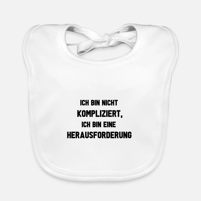 Ich bin nicht kompliziert Baby Bio-Lätzchen