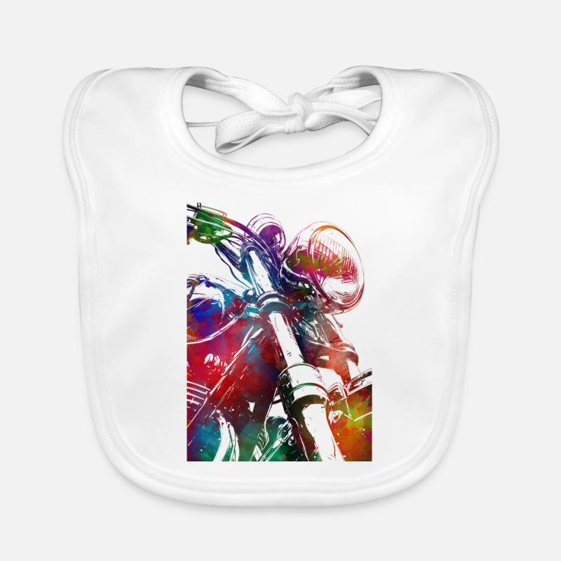 #motor #sport de course automobile Bavoir bio Bébé